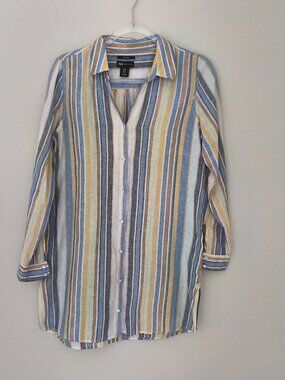 Jones New York linen shirt/tunic size S